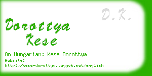 dorottya kese business card